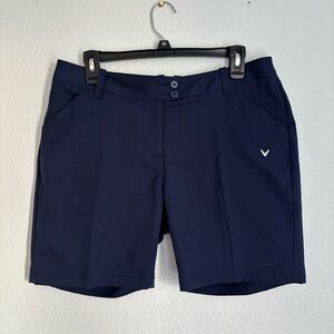 Callaway Opti-Dri Women's Golf Shorts Navy Size 8 100% Polyester Breathable
